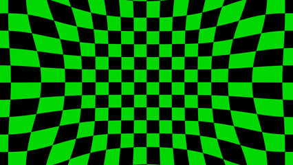 Green and black trippy checkboard background wallpaper 4k	 