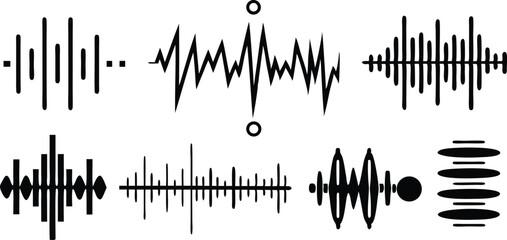 Obraz premium sound wave background