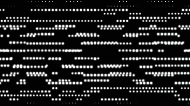 Abstract white color binary code matrix, digital technology concept video animated background.