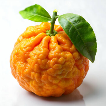 Kaffir Orange icon set in flat vector style