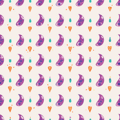 Seamless Mystical Pastel Moons, Candles, and Crystals Pattern