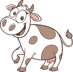 funny cow cartoon