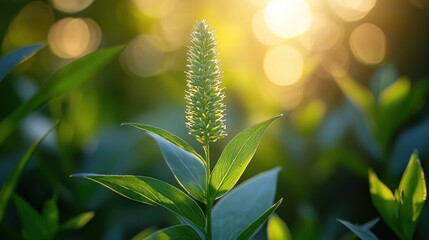 Sunlight on delicate flower