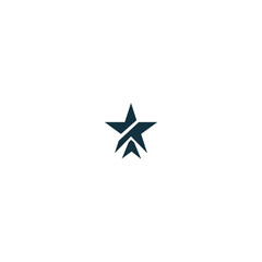 Abstract Star Logo with White Background