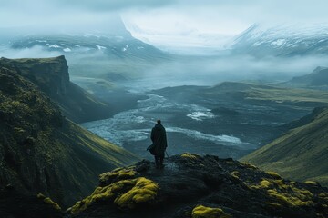 A solo traveler exploring Icelands volcanic landscape discovers a secret network of caves where ancient Norse warriors once hid from invaders--along with their treasure .