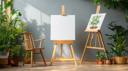 Indoor artist's studio
