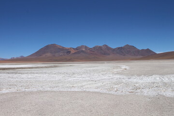 Lagoons, volcanoes and geysers in the Uyuni desert