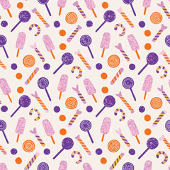Dessert Branding Pastel Lollipops Pattern