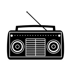 Radio silhouette illustration