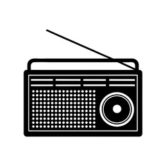 Radio silhouette illustration