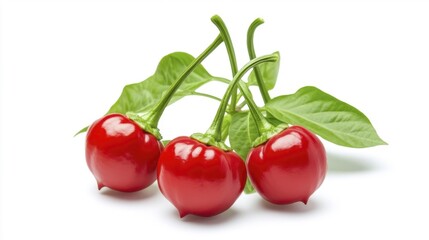 Obraz premium Chupetinho pepper isolated on white background. Generative AI