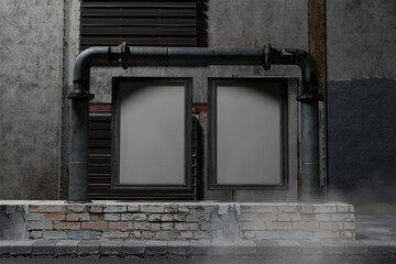 Posters In Metal Frames Mockup To Showcase Your Designs For Clients