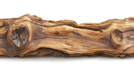 Reclaimed wood isolated on white background. Generative AI