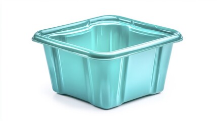 Storage bin isolated on white background. Generative AI