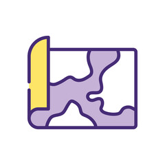 Map  Icon vector stock illustration