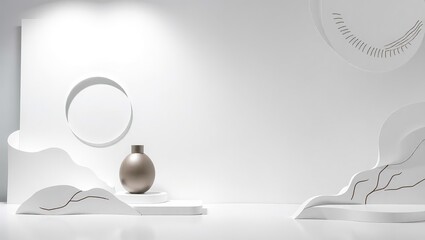 Abstract Paper Art Design, Modern and Contemporary Style, Product Photography