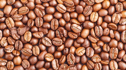Fototapeta premium Coffee Beans Close-Up Texture