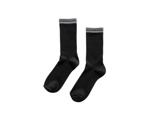 Stylish Black Socks: Comfortable & Breathable Ankle Socks for Men & Women on white background
