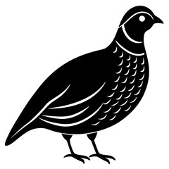 Animal Quail silhouette vector illustrator