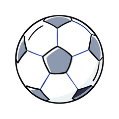 Fototapeta premium Soccer ball in flat style