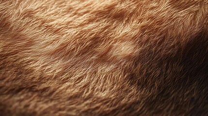 Close Up of Ginger Cat Fur Texture with Warm Light and Shadow