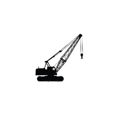 crane on a white background