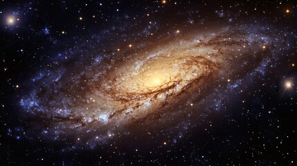 Fototapeta premium Spiral Galaxy in Deep Space Cosmic Wonder