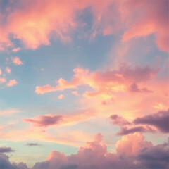 Dreamy sky background in vector format.

