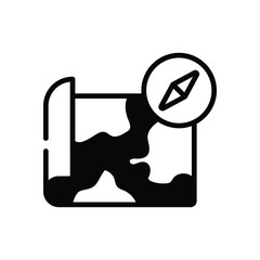 Map  Icon vector stock illustration