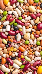 Colorful Beans Close-Up