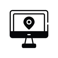 Map  Icon vector stock illustration