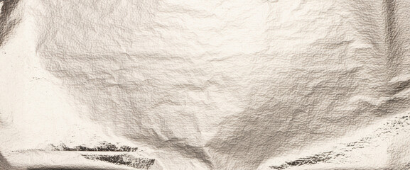 Silver foil texture with smooth, shiny metallic surface. Reflective gradient and soft shimmer for a modern, minimal design. Polished stainless steel and chrome accents for an elegant, luxurious.