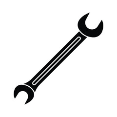 Tools and Service icons set. Wrench, wrench glyph icon. Settings and repair, service sign - stock vector.