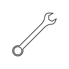 Tools and Service icons set. Wrench, wrench glyph icon. Settings and repair, service sign - stock vector.
