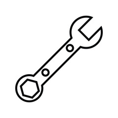 Tools and Service icons set. Wrench, wrench glyph icon. Settings and repair, service sign - stock vector.