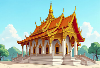 Naklejka premium wat phra kaew bangkok