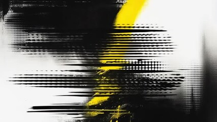 black and yellow static noise effects