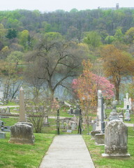 old cemetery in autumn