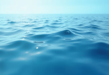 Naklejka premium blue water surface