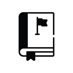 Map Book Icon vector stock illustration