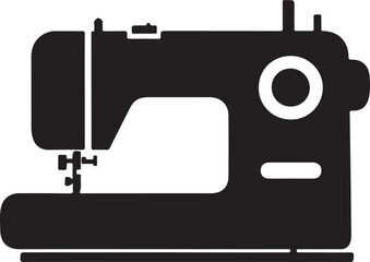 Sewing machine silhouette icon vector illustration