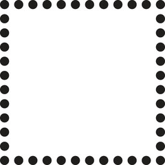 Square frame clip art design on plain white transparent isolated background for card, shirt, hoodie, sweatshirt, apparel, tag, mug, icon, poster or badge