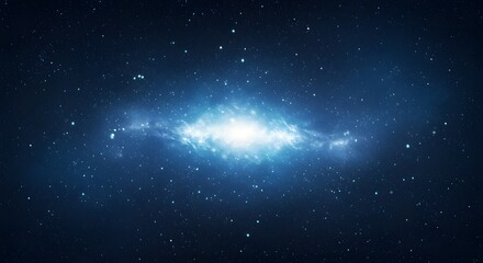 The Night sky , panoramic space view and deep blue scene milky way background
