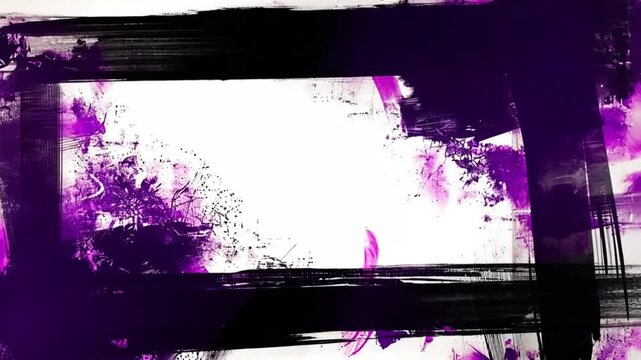 purple and black frame border grunge effect