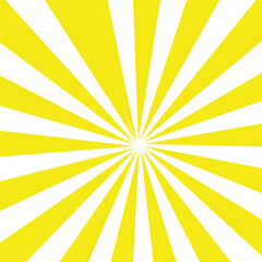 Ray sun. Yellow sun rays. Sunburst background. Burst radial line. Star beam. Retro pattern. Starburst light. Orange shiny lines. Sunray stripe. Banner comic style. Sparkle stripes. 
