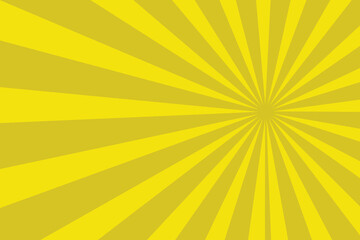 Ray sun. Yellow sun rays. Sunburst background. Burst radial line. Star beam. Retro pattern. Starburst light. Orange shiny lines. Sunray stripe. Banner comic style. Sparkle stripes. 