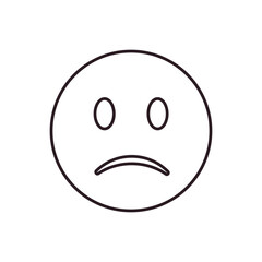 sad emoji face vector symbol sign icon illustration depressed 