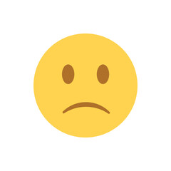 sad emoji face vector symbol sign icon illustration depressed 