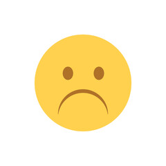sad emoji face vector symbol sign icon illustration depressed 