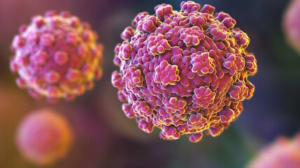 Hepatitis a Virus Visualization Showing Structure and Viral Infection Process